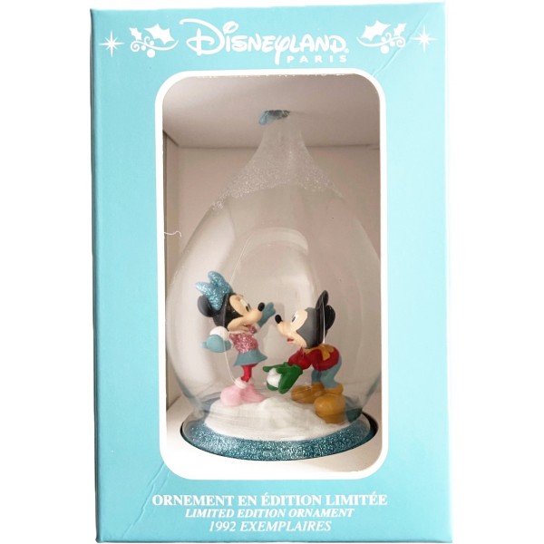 Mickey and Minnie Limited Edition Christmas Bauble, Disneyland Paris Mickey and Minnie Limited Edition Christmas Bauble, Disneyland Paris