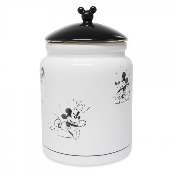 Disneyland Paris Mickey Mouse Comic Black and White Cookie Strip jar Disneyland Paris Mickey Mouse Comic Black and White Cookie Strip jar