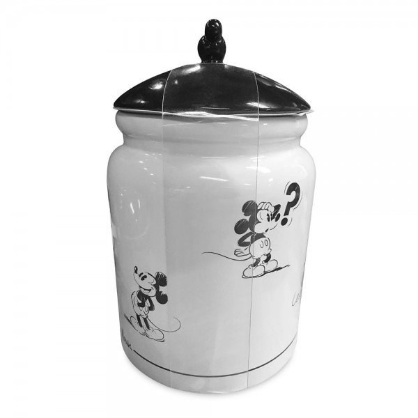 Disneyland Paris Mickey Mouse Comic Black and White Cookie Strip jar Disneyland Paris Mickey Mouse Comic Black and White Cookie Strip jar