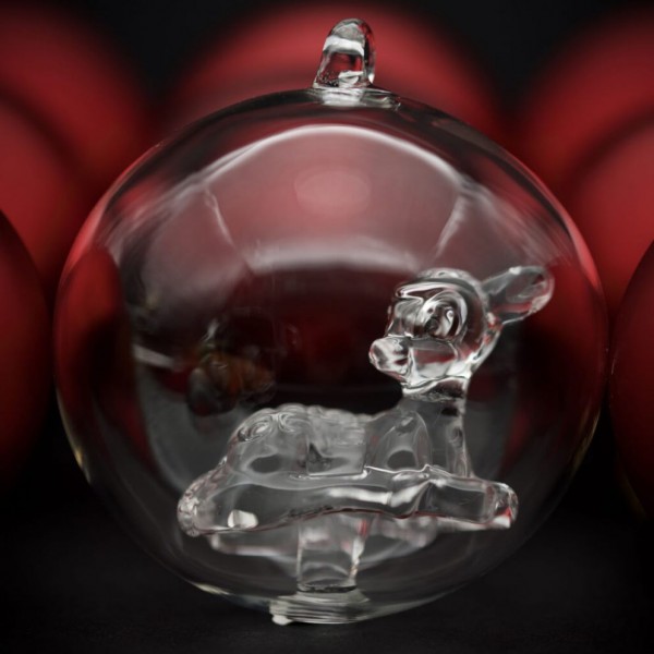 Bambi Christmas bauble, Arribas Glass Collection Bambi Christmas bauble, Arribas Glass Collection