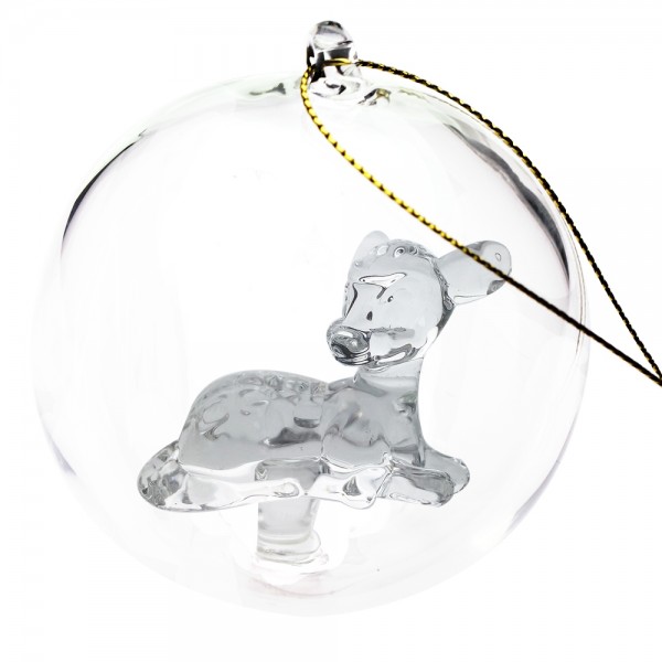 Bambi Christmas bauble, Arribas Glass Collection Bambi Christmas bauble, Arribas Glass Collection