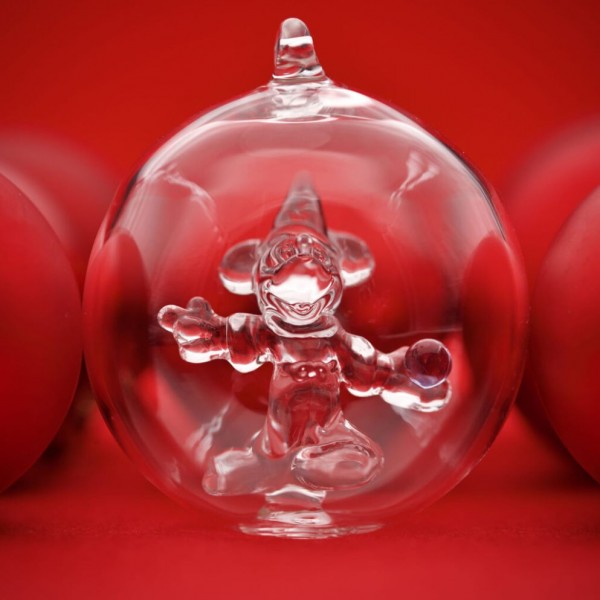 Mickey Sorcerer Christmas bauble, Arribas Glass Collection Mickey Sorcerer Christmas bauble, Arribas Glass Collection