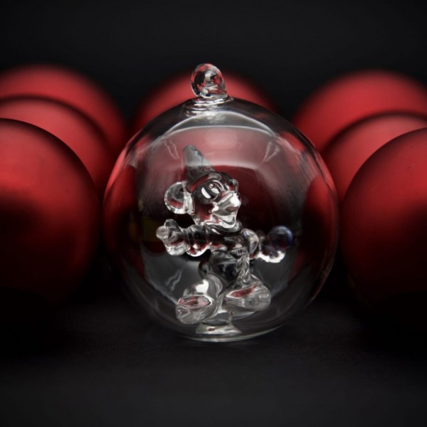 Mickey Sorcerer Christmas bauble, Arribas Glass Collection Mickey Sorcerer Christmas bauble, Arribas Glass Collection