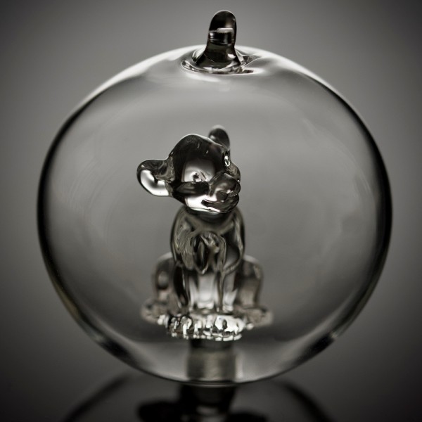 Disney Simba Christmas bauble, Arribas Glass Collection Disney Simba Christmas bauble, Arribas Glass Collection