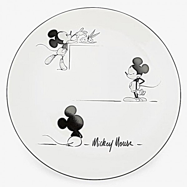 Mickey Mouse Comic Black and White Large plate Mickey Mouse Comic Black and White Large plate