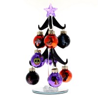 Villains Halloween Glass Tree 9 Baubles, by Arribas