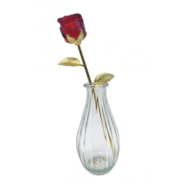 Clear vase in glass, by Arribas and Disneyland Paris Clear vase in glass, by Arribas and Disneyland Paris