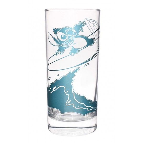 Stitch in blue drinking tall Glass, by Arribas and Disneyland Paris Stitch in blue drinking tall Glass, by Arribas and Disneyland Paris