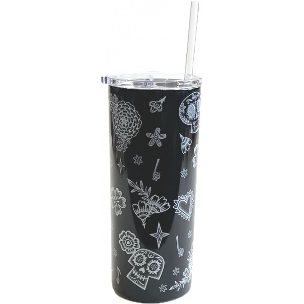 Disney Coco Ernesto De La Cruz Travel Mug Tumbler and straw, Disneyland Paris Disney Coco Ernesto De La Cruz Travel Mug Tumbler and straw, Disneyland Paris