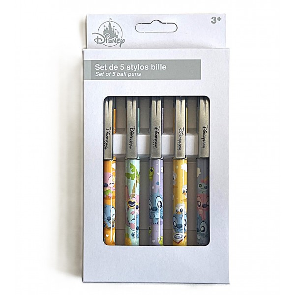 Disney Lilo and Stitch ballpoint pens, Set of 5 Disneyland Paris Disney Lilo and Stitch ballpoint pens, Set of 5 Disneyland Paris