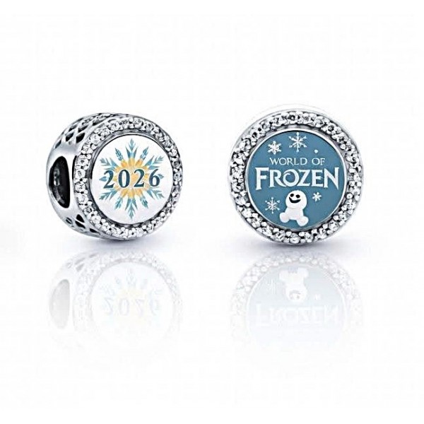 World Of Frozen 2026 Pandora Charm, Frozen Disneyland Paris exclusive World Of Frozen 2026 Pandora Charm, Frozen Disneyland Paris exclusive