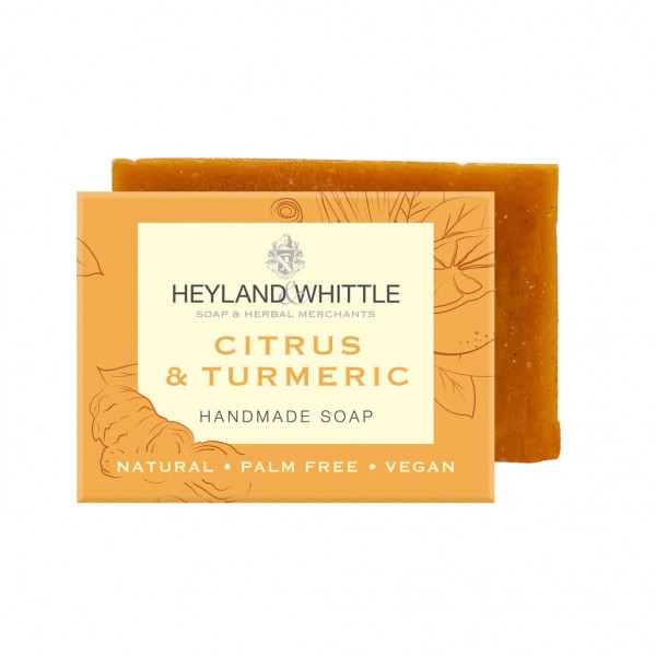Citrus & Turmeric Palm Free Soap Bar 45g - Heyland & Whittle Citrus & Turmeric Palm Free Soap Bar 45g - Heyland & Whittle