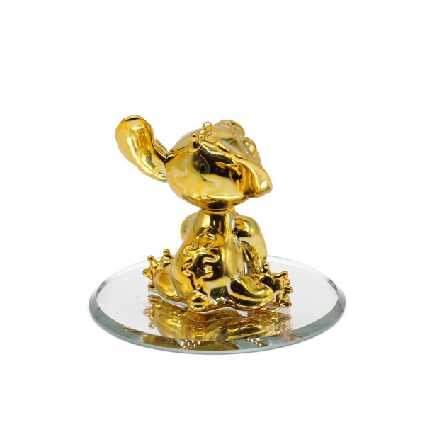 Stitch gold glass figure on mirror, Arribas Collection Stitch gold glass figure on mirror, Arribas Collection
