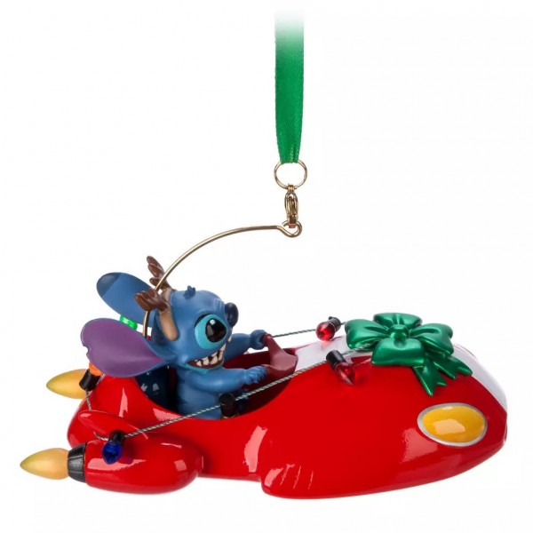 Disney Stitch Festive Christmas Hanging Dangler Ornament Disney Stitch Festive Christmas Hanging Dangler Ornament