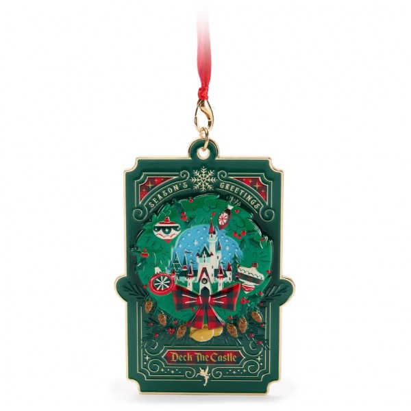 Disney Castle Christmas Metal Ornament Disney Castle Christmas Metal Ornament