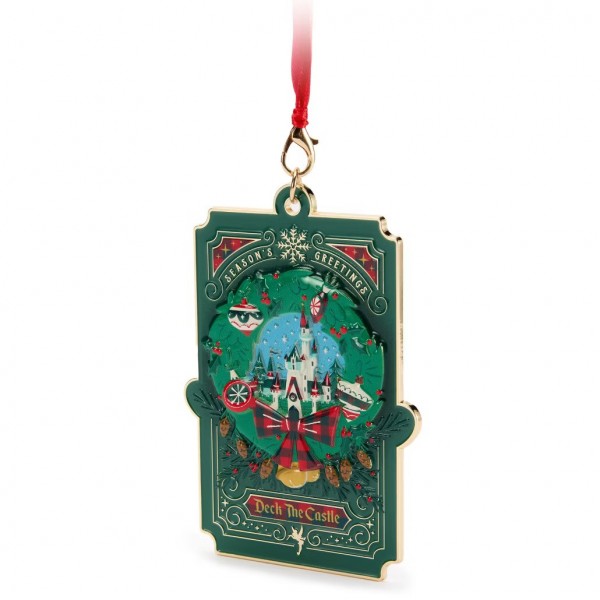 Disney Castle Christmas Metal Ornament Disney Castle Christmas Metal Ornament