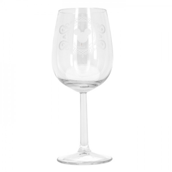 Mickey Mouse engraved wine glass, by Arribas Disneyland Paris Mickey Mouse engraved wine glass, by Arribas Disneyland Paris