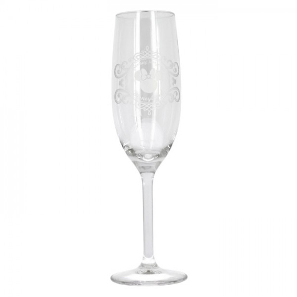 Minnie Mouse engraved Champagne Flute glass, by Arribas Disneyland Paris Minnie Mouse engraved Champagne Flute glass, by Arribas Disneyland Paris