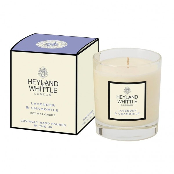 Classic Lavender & Chamomile Candle in a Glass 230g - Heyland & Whittle Classic Lavender & Chamomile Candle in a Glass 230g - Heyland & Whittle