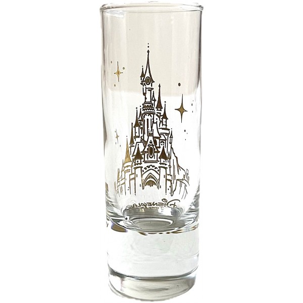 Disneyland Paris Castle in gold shot glass Disneyland Paris Castle in gold shot glass
