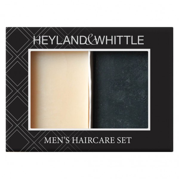 Charcoal Beard Bar & Hydrating Shampoo Bar Set 2 x 95g - Heyland & Whittle Charcoal Beard Bar & Hydrating Shampoo Bar Set 2 x 95g - Heyland & Whittle