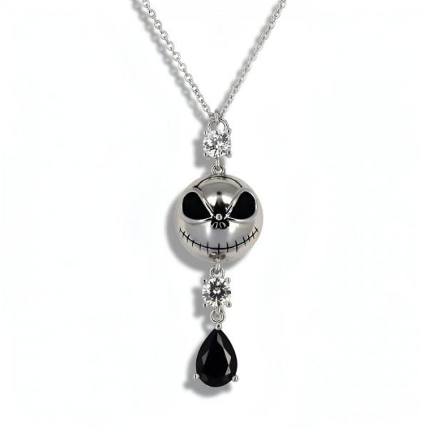 Jack Skellington's Crystal and Silver Necklace, by Arribas and Disneyland Paris Jack Skellington's Crystal and Silver Necklace, by Arribas and Disneyland Paris