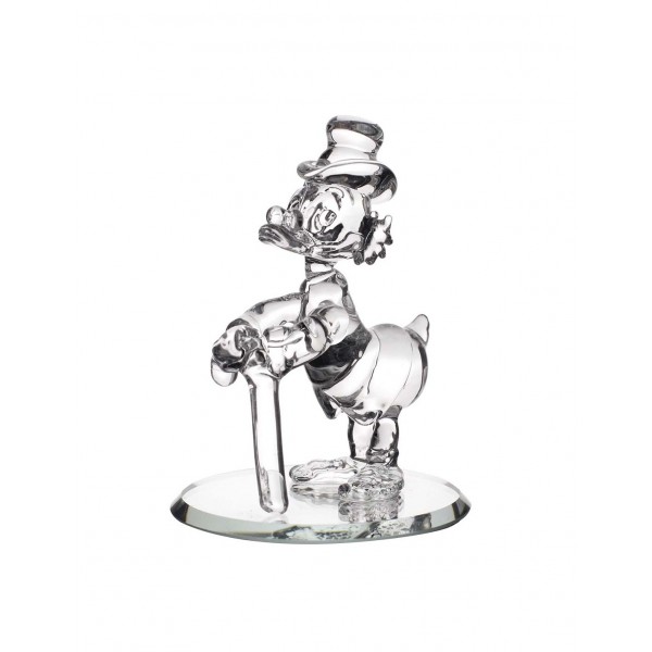 Uncle Scrooge glass figurine on mirror, by Arribas Disneyland Paris Uncle Scrooge glass figurine on mirror, by Arribas Disneyland Paris
