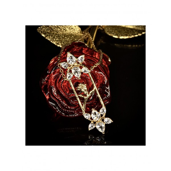 Beauty and the Beast 'Enchanted Beauty' necklace, by Arribas Beauty and the Beast 'Enchanted Beauty' necklace, by Arribas