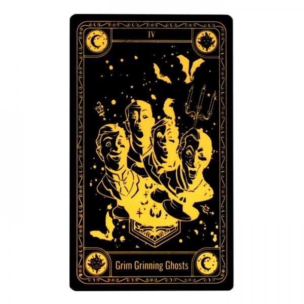 Grim Grinning Ghost of Phantom Manor glass Tarot Game Card, by Arribas Disneyland Paris