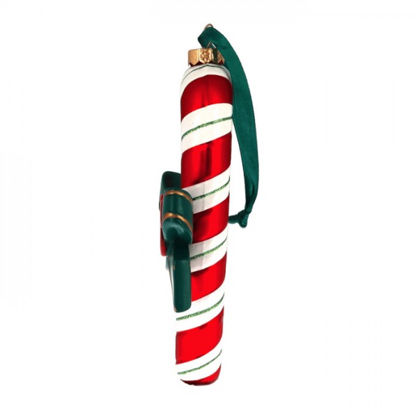 Mickey glass Candy Cane Ornament, Christmas Edition, by Arribas Disneyland Paris Mickey glass Candy Cane Ornament, Christmas Edition, by Arribas Disneyland Paris