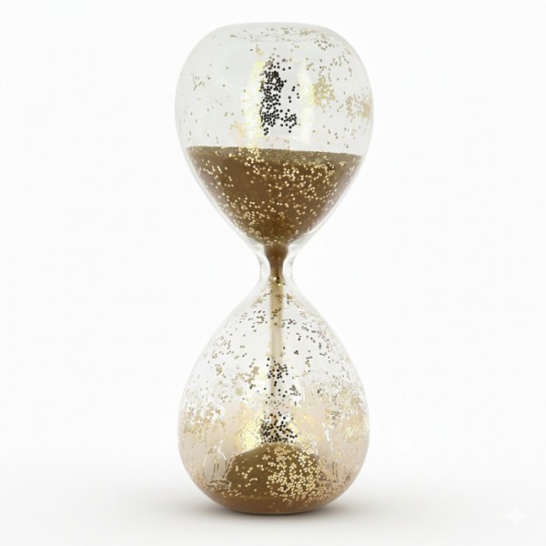 Chip and Dale hourglass, by Arribas Glass Collection