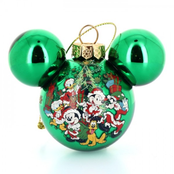 Mickey and Friends Christmas Icom Bauble Ornament, by Arribas Disneyland Paris Mickey and Friends Christmas Icom Bauble Ornament, by Arribas Disneyland Paris