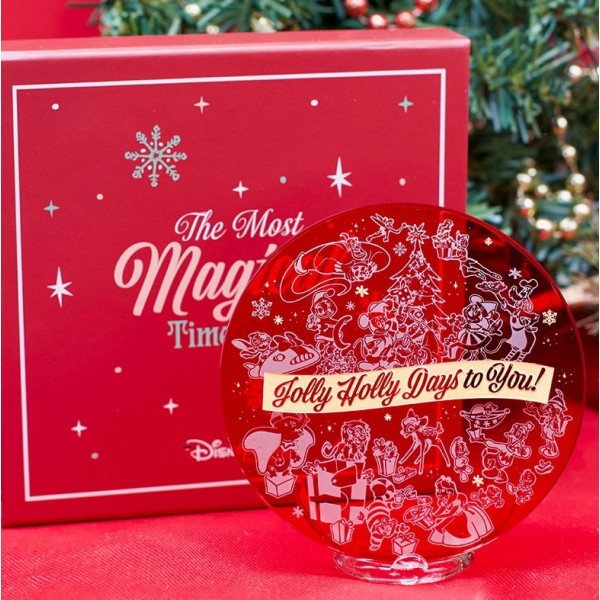 Jumbo Limited Christmas Characters coin glass Ornament, by Arribas and Disneyland Paris Jumbo Limited Christmas Characters coin glass Ornament, by Arribas and Disneyland Paris