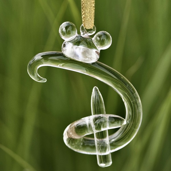 Hanging letter “D” ornament, Disney and Mickey Mouse icon, Arribas Glass Collection Hanging letter “D” ornament, Disney and Mickey Mouse icon, Arribas Glass Collection