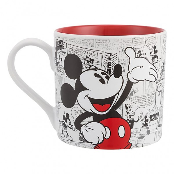 Mickey Mouse Comic-Style Print Mug with Letter T Mickey Mouse Comic-Style Print Mug with Letter T