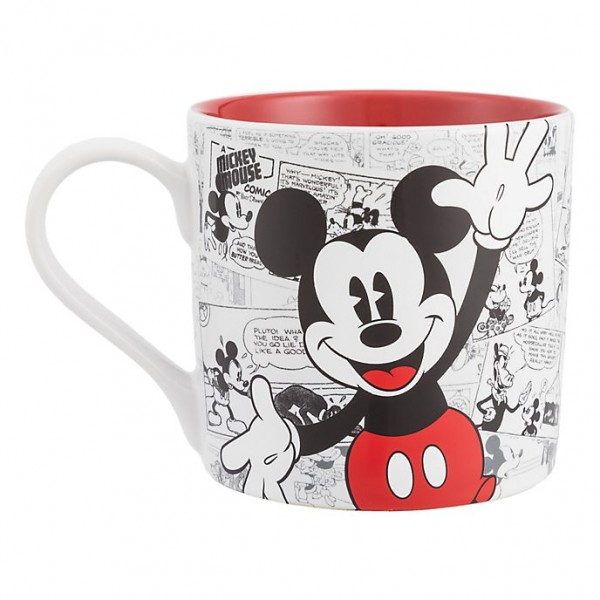 Mickey Mouse Comic-Style Print Mug with Letter U Mickey Mouse Comic-Style Print Mug with Letter U