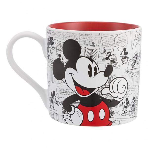 Mickey Mouse Comic-Style Print Mug with Letter V Mickey Mouse Comic-Style Print Mug with Letter V