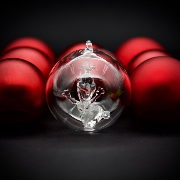 Disney Olaf Christmas bauble, Arribas Glass Collection Disney Olaf Christmas bauble, Arribas Glass Collection